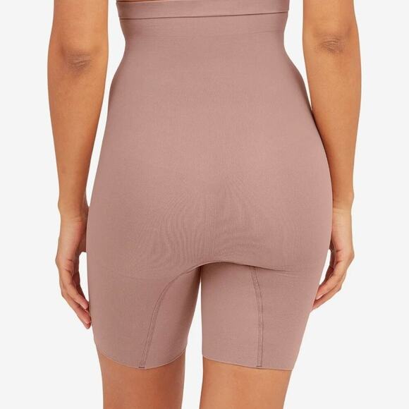 Spanx Tummy Control Hight‎ Waisted Power Short 1X Dark Nude Shapewear - Picture 2 of 11